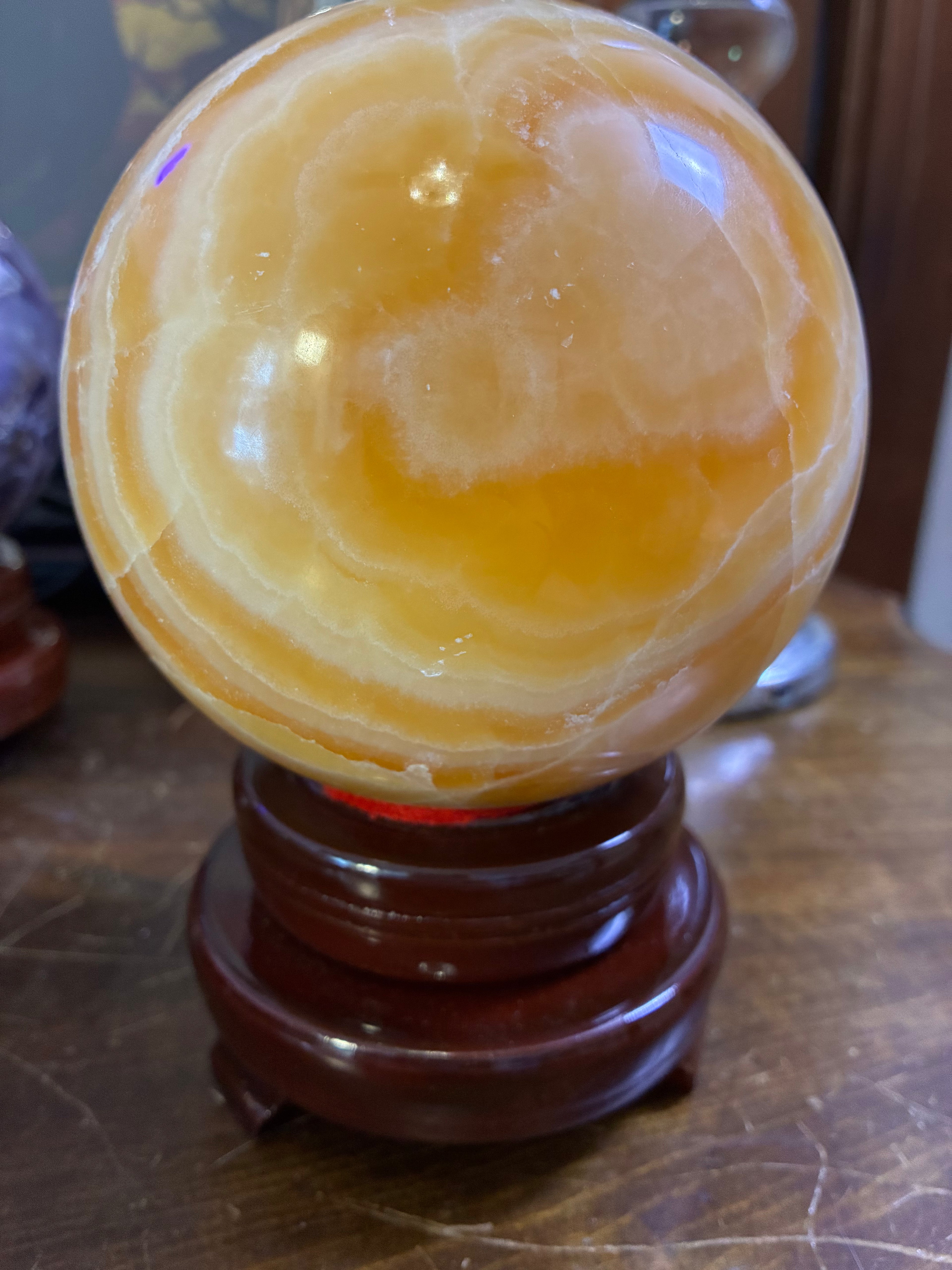 Yellow Calcite Sphere