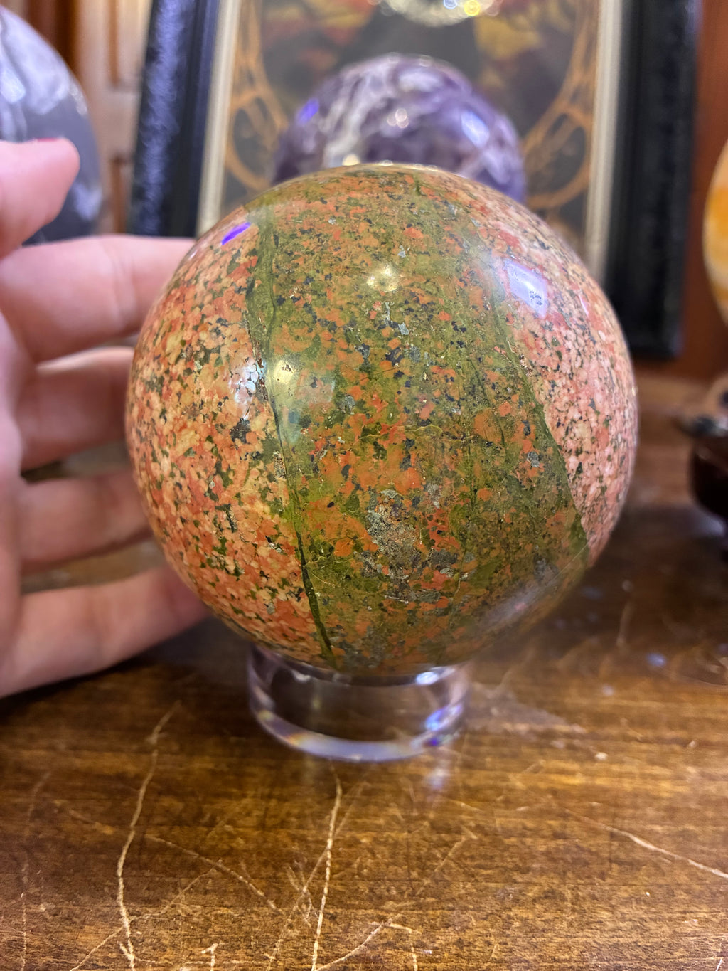 Unakite Sphere 86mm