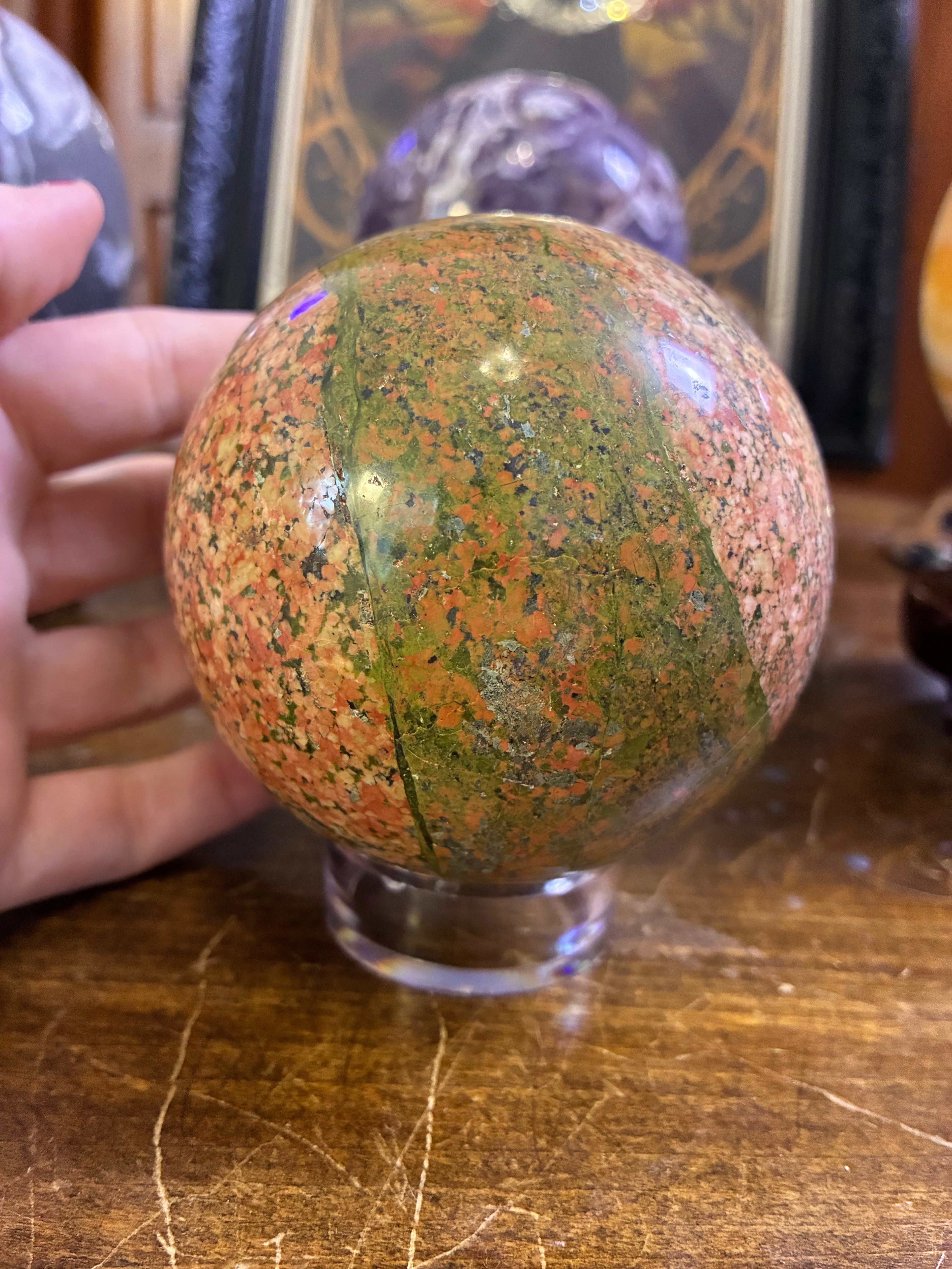 Unakite Sphere 86mm